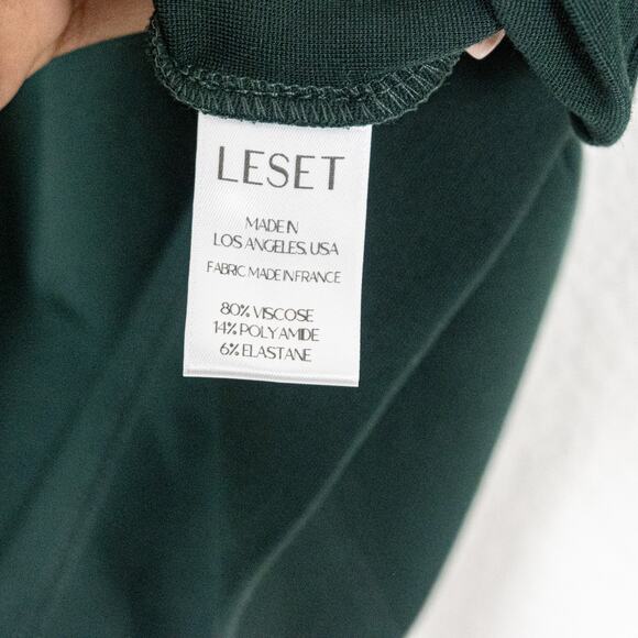 LESET $210 Rio Oversized crewneck Tunic in forest green size XS - Picture 4 of 7
